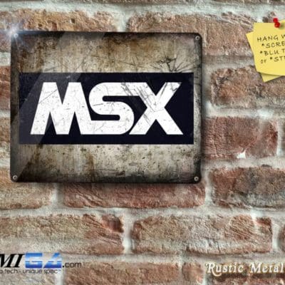 MSX Logo - Rustic - Eyecatching Finish - Metal Sign