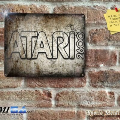 ATARI 2600 - Rustic - Eyecatching Finish - Metal Sign
