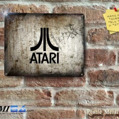 Atari  - Rustic - Eyecatching Finish - Metal Sign