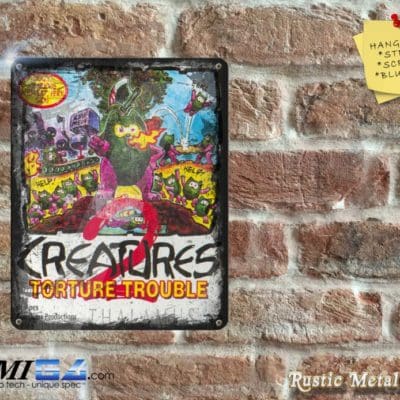 Creatures 2 - Amiga/C64Video Game Artwork on Rustic - Metal Sign