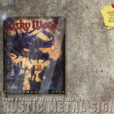 Chic Amiga Game Risky Woods Box Artwork Metal Sign [620]
