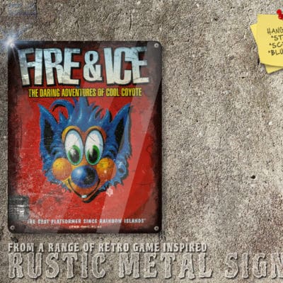 Chic Amiga Game Fire & Ice Box Artwork Metal Sign [632]