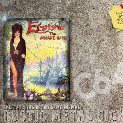 Chic Commodore 64 Game Elvira Box Artwork Metal Sign [676]