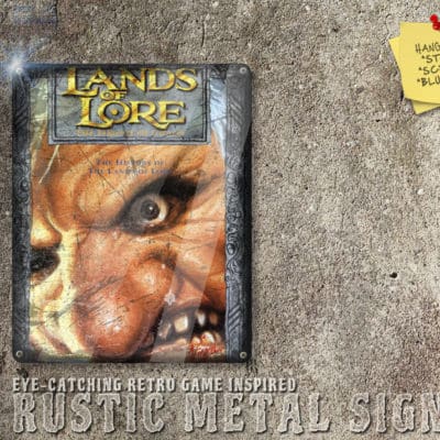 Chic PC DOS Lands of Lore Box Artwork Metal Sign [691]