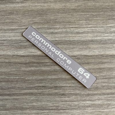 Commodore 64C replacement badge 0.5mm thick