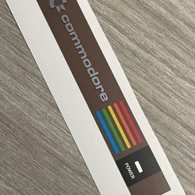 Commodore 1701 / 1702 monitor badge replacement sticker