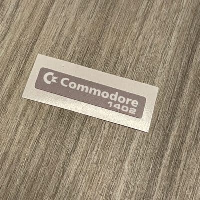 Commodore 1402 monitor badge