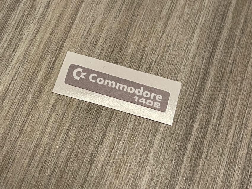Commodore 1402 monitor badge