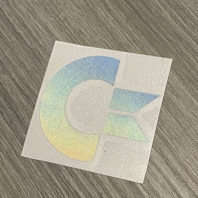 Chicken Lips holographic decal