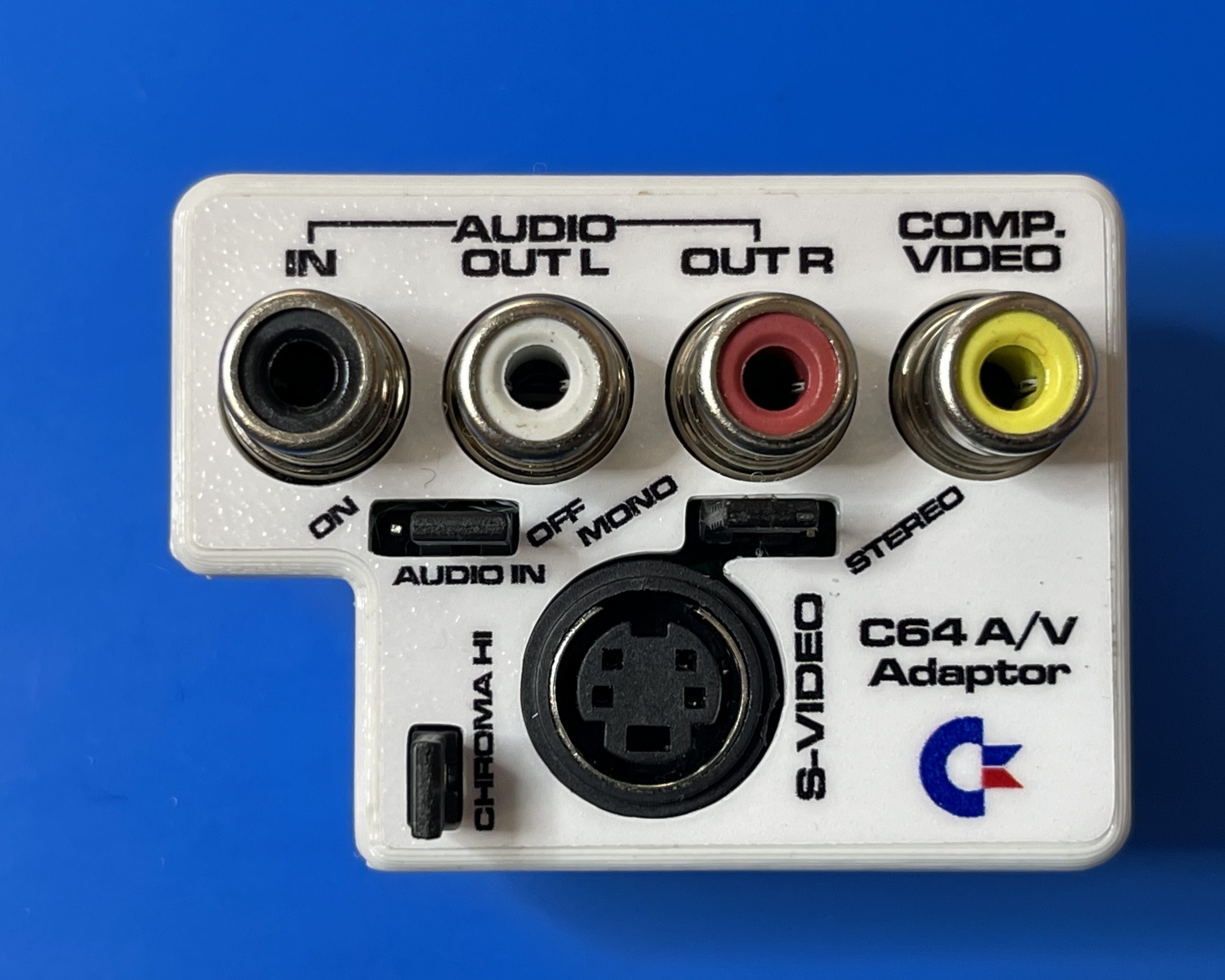 Sticker for C64 A/V-Adapter