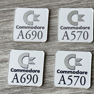Commodore A570 badge 0.5mm thick