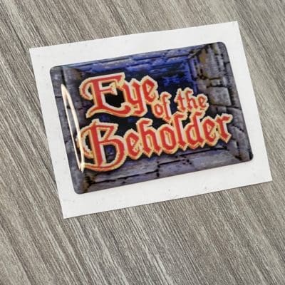 C64 Eye of the Beholder - Game cartridge badge