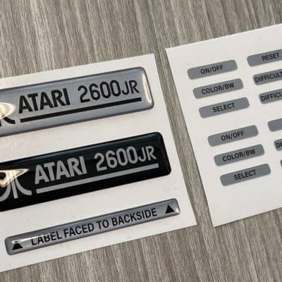 Atari 2600JR sticker set