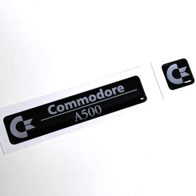 Amiga 500 'Black Edition' badge set