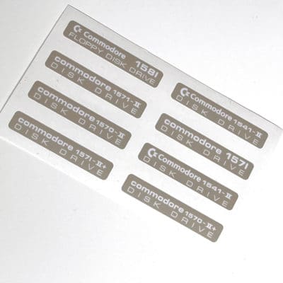 Various Commodore Floppy Drive stickers
