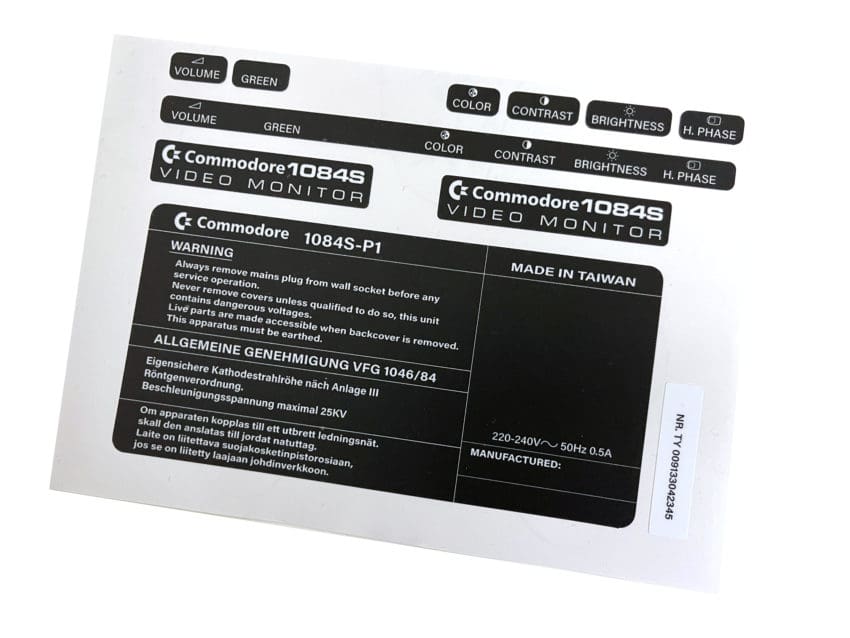 1084S black edition sticker set