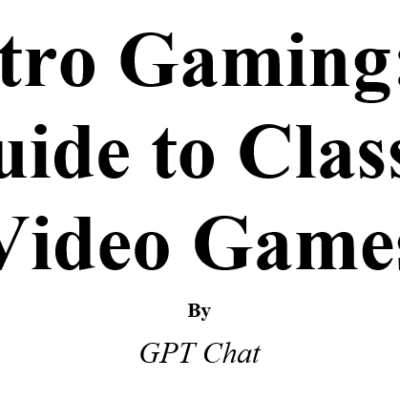 Retro Gaming: A Guide to Classic Video Games