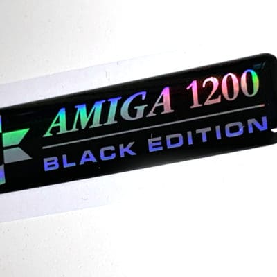Amiga 1200 'black edition' badge