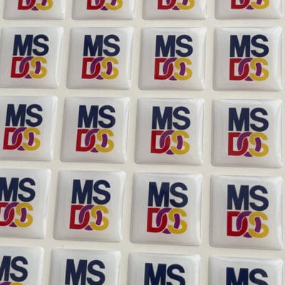 PC Badge MS-DOS light