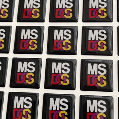PC Badge MS-DOS dark