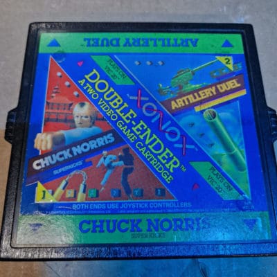 Commodore Vic 20 Xonox Double-Ender Chuck Norris Artillery Duel 1984 - RARE!