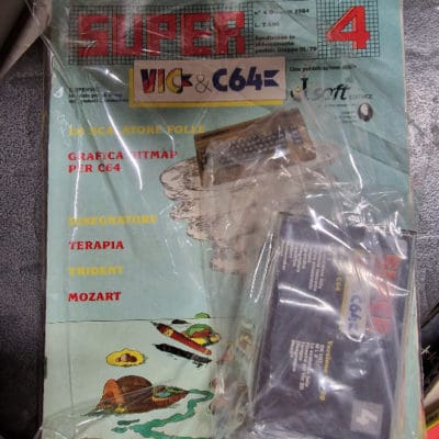 SUPER Italiona / Italian Commodore Magazine with two tapes