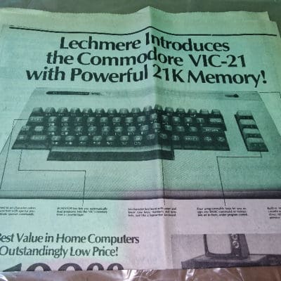 Vic-21 Newspaper Ad - original