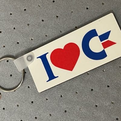 Keychain I love C64 / I adore my 64
