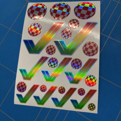 Amiga Ticks & Boings sticker set A6 (holographic)