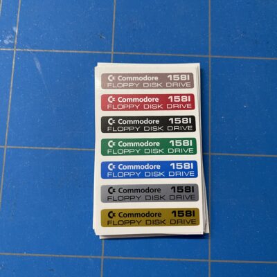Commodore 1581 drive stickers set