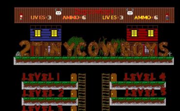 Indie Retro News: 2Tinycowboys - A WIP 2-player single-screen arcade-platformer for the Amiga 500 gets a BIG update