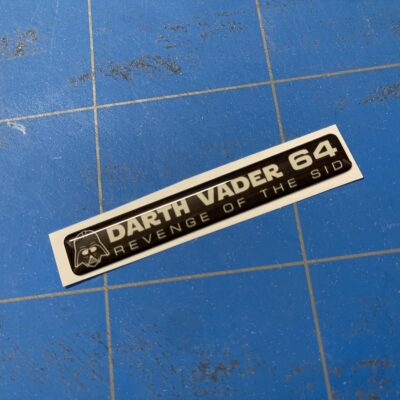 Darth Vader C64C badge - Glow in the Dark