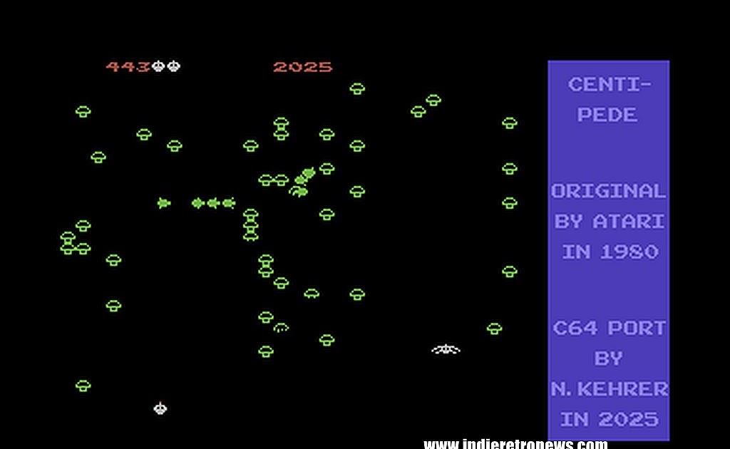 A Centipede Emulator for the Commodore 64 by Norbert!