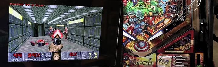 DOOM II Strafing On A Stern Pinball Machine
