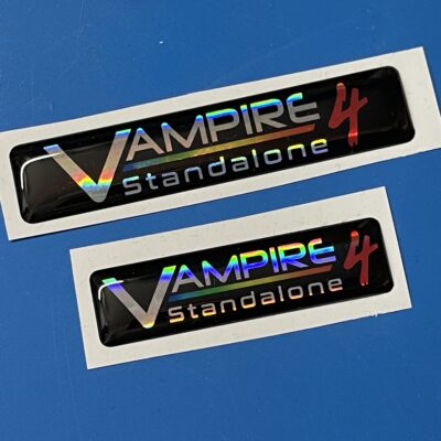 Vampire 4 holographic badge
