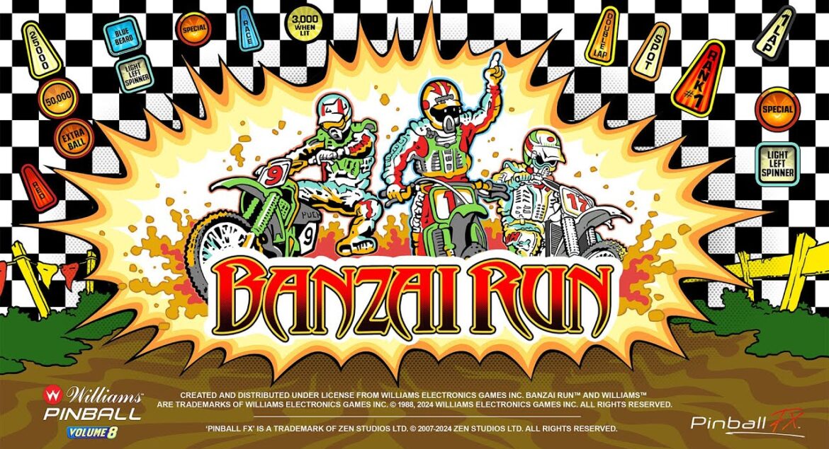 Zen Studios Reveals Williams Banzai Run as Upcoming Table