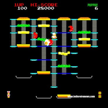 Burger Time - An Arcade like conversion for the Commodore Amiga 500 by JOTD