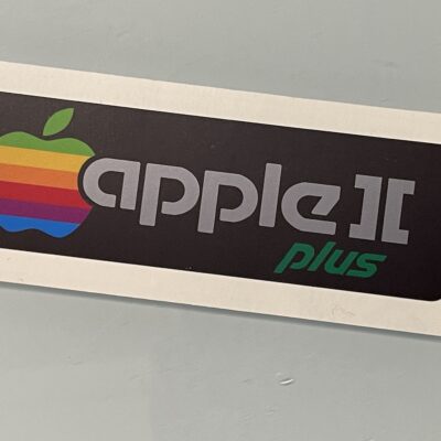 Apple II PLUS replacement badge