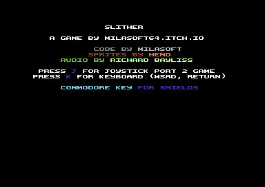 Slither (2025, Milasoft) – The Universe of Commodore 64