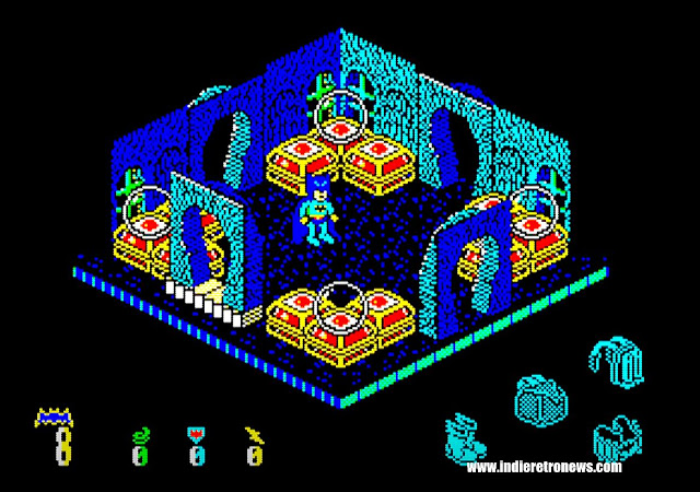 Batman - Classic Isometric game by Ocean Software looks super on the Sinclair QL!