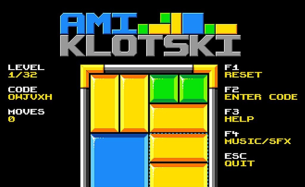 Indie Retro News: AmiKlotski - A block moving puzzle game for the Amiga by Zooperdan with music by Kragle