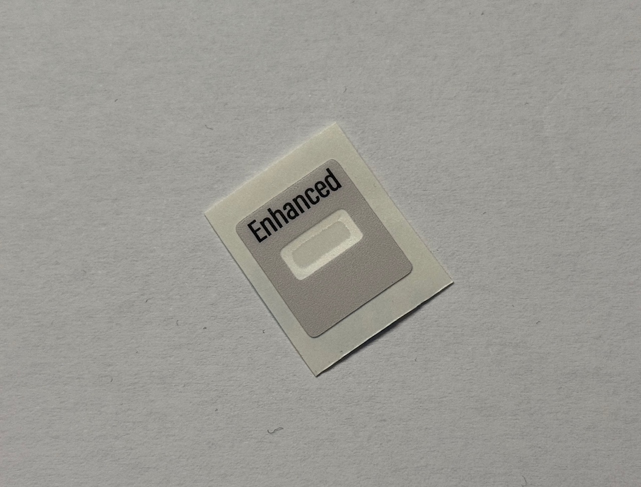 Apple II enhanced key sticker