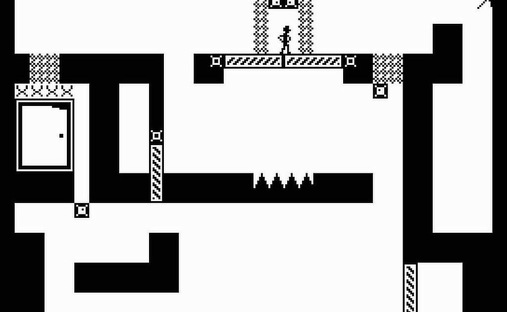 Indie Retro News: Shift - An 8bit monochrome game now for your MSX via Haplo Games