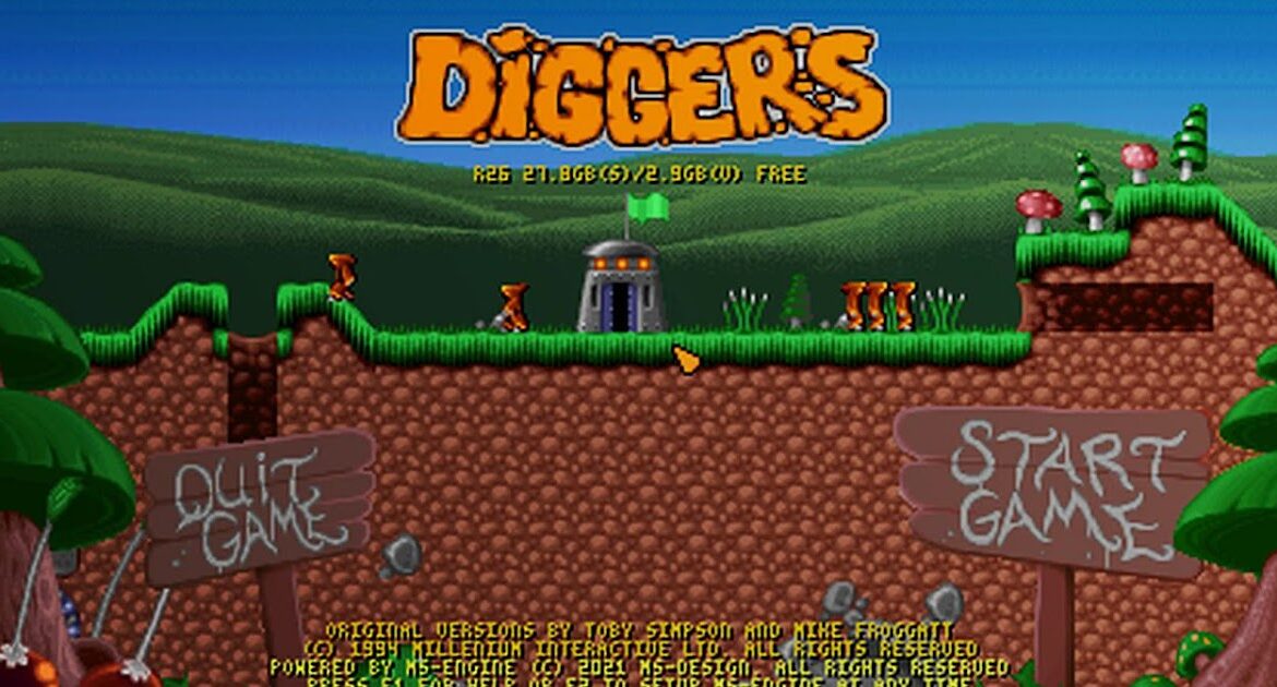 Indie Retro News: Diggers - This PC fan-remake of a classic strategy and puzzle like Amiga/DOS game looks fantastic
