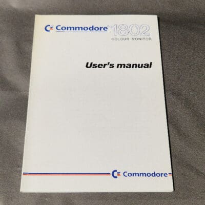 Commodore 1802 colour monitor user's manual