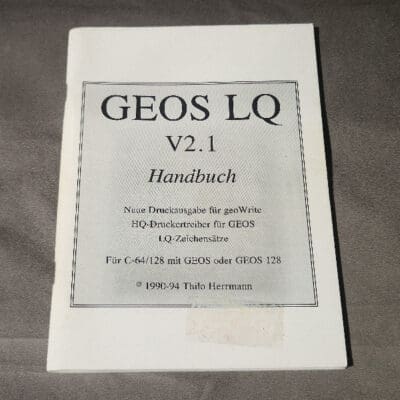 GEOS LQ V2.1 Handbuch