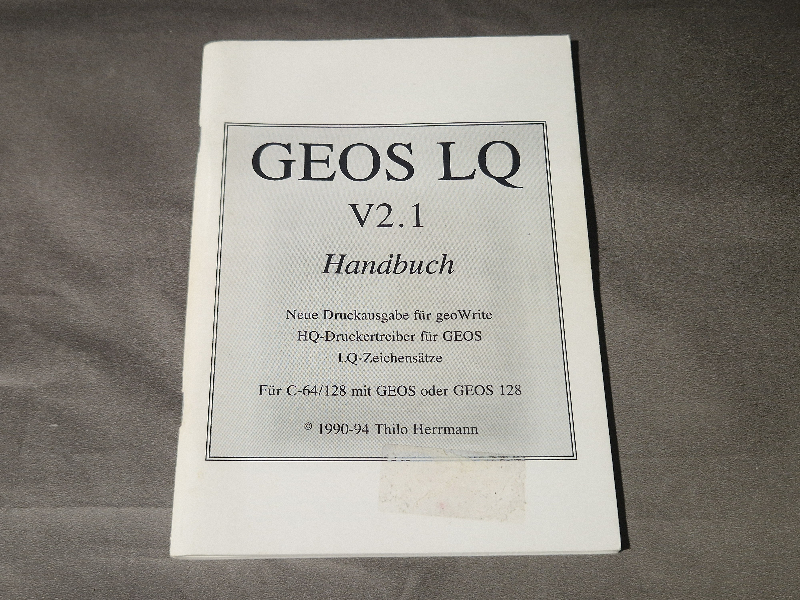 GEOS LQ V2.1 Handbuch