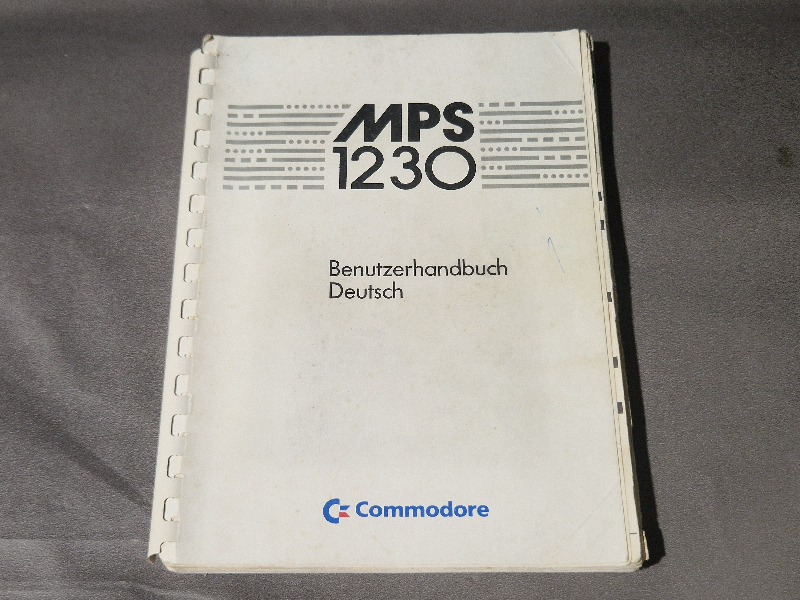 MPS 1230, Benutzerhandbuch