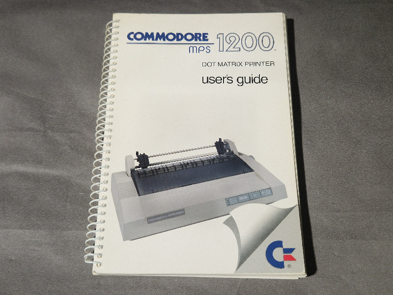 Commodore mps 1200 user's guide
