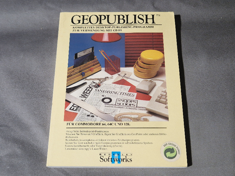 Geopublish - Kompletes Desktop-publishing programm zur verwendung mit GEOS